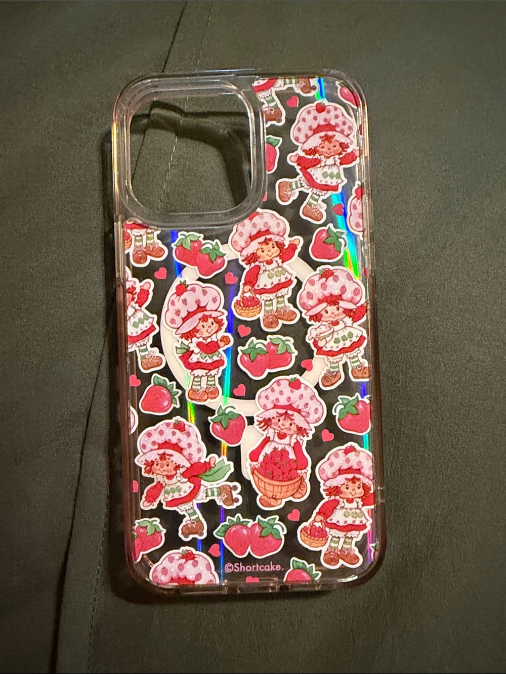 Strawberry Shortcake Pink Strawberry Pattern Phone Case